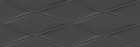 Vegas Плитка настенная рельеф черный (VGU232) 25x75
