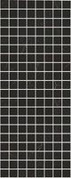 Алькала Декор черный мозаичный MM7204 20х50
