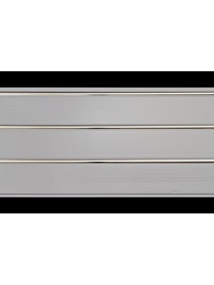 ПВХ панель потолочная трехсекционная Серебро 3м